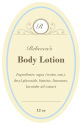 Tranquil Vertical Oval Bath Body Label